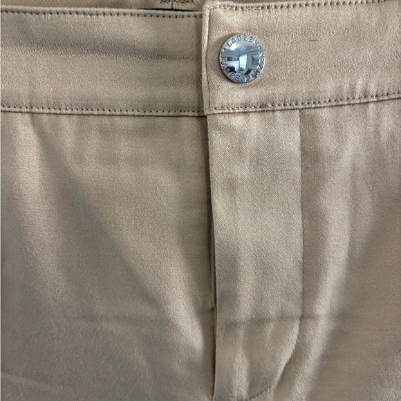 Lauren Ralph Lauren Women's Khaki Straight Leg Chino Pants - Picture 3 of 4